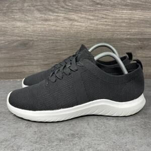 Clarks Cloudsteppers Nova Glint Sneakers Womens Size 7.5 Black White Knit Lace U